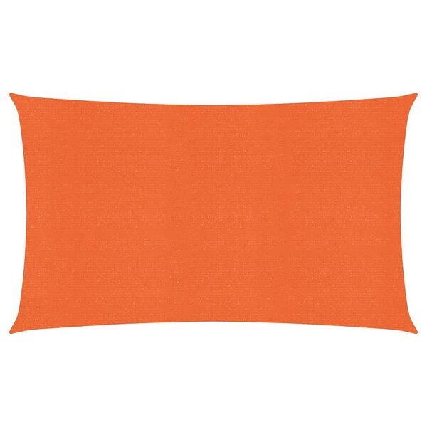 vidaXL Zonnezeil 160 g/m&sup2; rechthoekig 4x7 m HDPE oranje