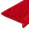 vidaXL Trapmatten 20 st 65x21x4 cm Rood Rechthoekige Rand