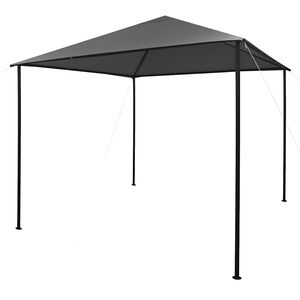 vidaXL Prieel 180 g/m&sup2; 3x3 m stof en staal antraciet