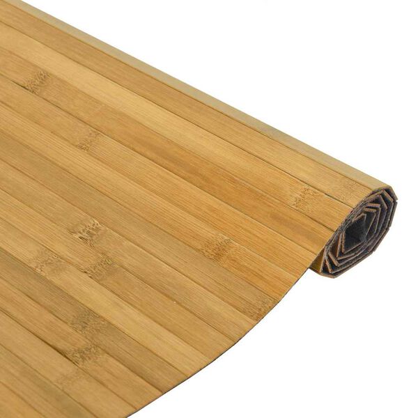 vidaXL Vloerkleed rechthoekig 100x500 cm bamboe naturel