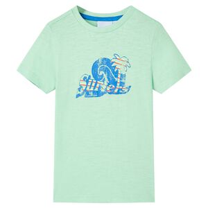 Kindershirt 128 lichtgroen