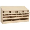 vidaXL Kippenlegkast 4 compartimenten 106x40x59 cm massief grenenhout