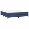 vidaXL Boxspring bed stof blauw 160x200 cm
