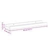 vidaXL Fotoplanken 2 st 40x9x3 cm MDF wit