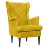 vidaXL Fauteuil Geel Fluweel