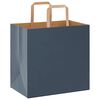 vidaXL Papieren zakken 50 st met hengsels 26x17x25 cm blauw