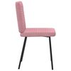 vidaXL Eetkamerstoelen 4 st fluweel roze