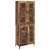 vidaXL Highboard Oud Hout 69,5 x 34 x 180 cm Bewerkt hout