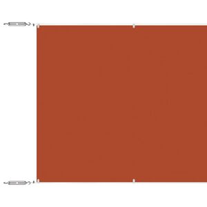 vidaXL Luifel verticaal 60x1000 cm oxford stof terracottakleurig