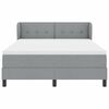vidaXL Boxspringbed met matras Lichtgrijs 140 x 200 cm Stof