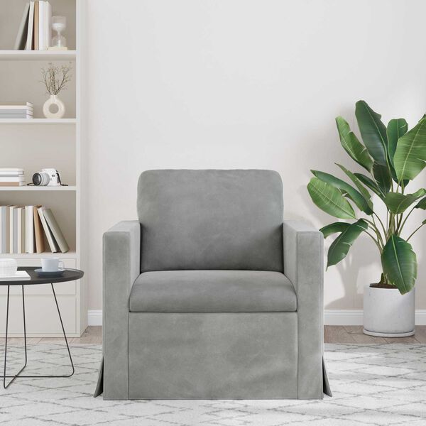 vidaXL Bank Lichtgrijs Totale afmetingen: 78 x 78 x 80 cm (B x D x H)