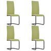 vidaXL Eetkamerstoelen 4 st stof groen