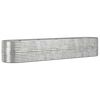 vidaXL Plantenbak 368x80x68 cm gegalvaniseerd staal zilverkleurig