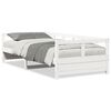 vidaXL Slaapbank zonder matras 90x200 cm massief grenenhout wit
