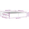 vidaXL Bedframe met lades bewerkt hout zwart 180x200 cm