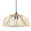 vidaXL Hanglamp halfrond 40 W E27 30x12 cm bamboe