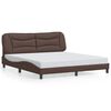 vidaXL Bedframe met LED zonder matras "Hvar" bruin 180x200 cm