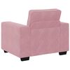 vidaXL Sofastoel Roze 100x77x82 cm Fluweel
