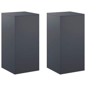 vidaXL Plantenstandaard 2 pcs Antraciet 40 x 40 x 80 cm