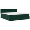 vidaXL Ottoman bed met matras 200x200 cm fluweel donkergroen