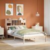 vidaXL Bed met boekenkast zonder matras massief grenenhout 135x190 cm