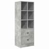 vidaXL Bureau met lade 2 pcs Beton Grijs