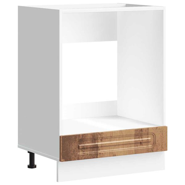 vidaXL Ovenkast Kalmar bewerkt hout oud houtkleurig