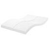 vidaXL Schuimmatras 7 zones hardheid 20 ILD 120x210 cm wit