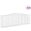 vidaXL Schanskorven 20 st gewelfd 400x50x120/140 cm ijzer
