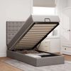 vidaXL Ottoman bed met matras en LED's 100x200cm stof taupe