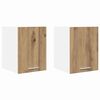 vidaXL Hangkast 2 pcs Ambachtelijke Eik en Wit 30 x 31 x 40 cm