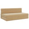 vidaXL Vouwsofa Bed Lichtgroen Grijs 203 x 152 x 15 cm Katoen Stof