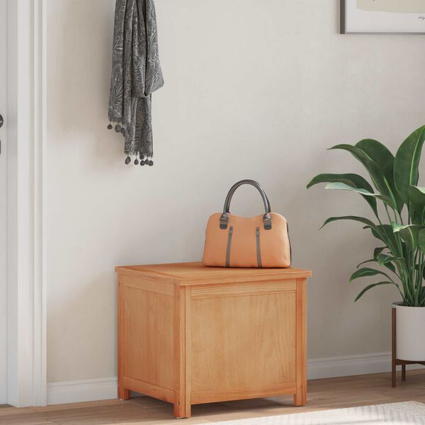 vidaXL Opbergbox Naturel 50 x 45 x 45 cm Engineered wood en eik