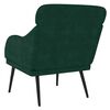 vidaXL Fauteuil 63x76x80 cm fluweel donkergroen