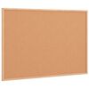 vidaXL Kurkbord met massief grenenhouten frame 80x55 cm