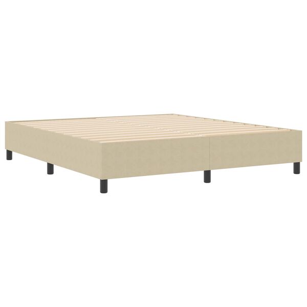 vidaXL Platform bedframe Grijs groen 180 x 200 cm Stof