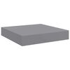 vidaXL Wandschappen zwevend 2 st 23x23,5x3,8 cm MDF grijs