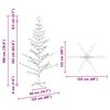 vidaXL Houten kerstboom Naturel 180 cm Massief grenenhout