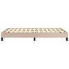 vidaXL Bedframe zonder matras 120x190 cm kunstleer cappuccinokleurig