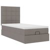 vidaXL Ottoman bed met matras 80x200cm stof taupe
