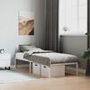 vidaXL Bedframe metaal wit 80x200 cm
