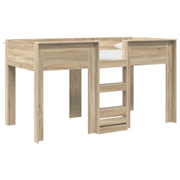 vidaXL Bunk Bed voor Kinderen Sonoma Eiken 100 x 200 cm Bewerkt hout