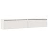 vidaXL Wandkasten 2 st 100x30x35 cm massief grenenhout wit
