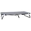 vidaXL Hondenbed 105 x 65 x 18 cm Staal Lichtgrijs