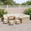 vidaXL Tuinbankenset met kussen 13 pcs Beige en Cr&egrave;me