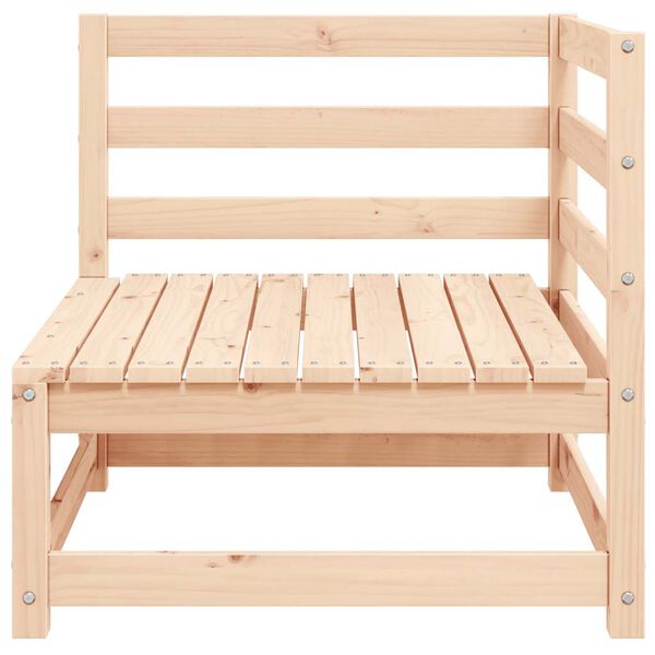 vidaXL Tuinhoekbanken 2 st met kussens massief grenenhout