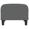 vidaXL Voetenbank 70x55x41 cm stof donkergrijs