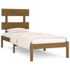 vidaXL Bedframe massief hout honingbruin 100x200 cm