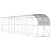 vidaXL Kippenhok Tegen de Muur zilver 1000 x 100 x 215 cm