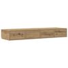 vidaXL Bedlades Artisan Eiken 120 x 36,5 x 16,5 cm Bewerkt hout